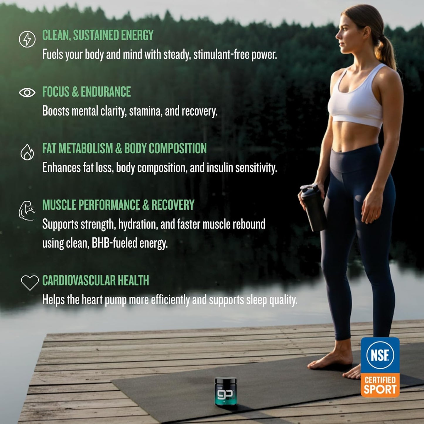 Ketone Supplement Energy Endurance Mental Focus Support Formula