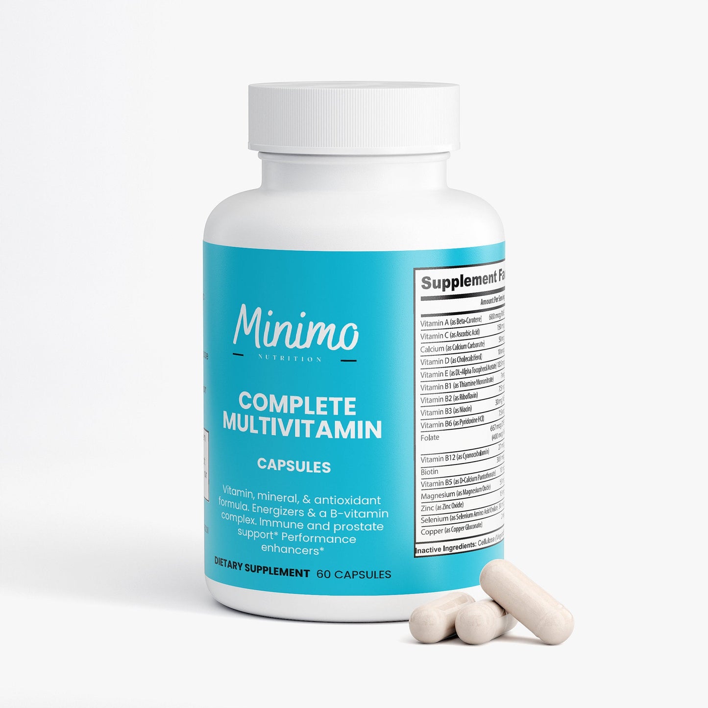 Complete Multivitamin Immunity Boost 60 Count Daily Health Support