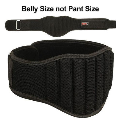 Weight Lifting Gym Belt 8 Inch Lumbar Back Support All Sizes