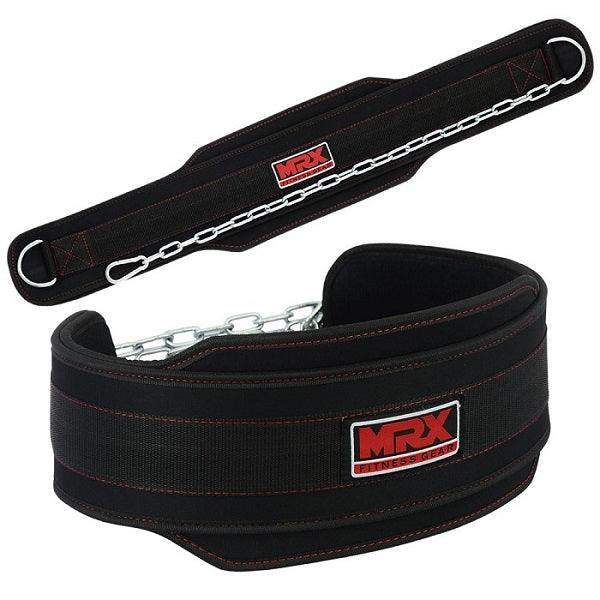 Nylon Dip Belt with Metal Chain Weight Lifting Gym