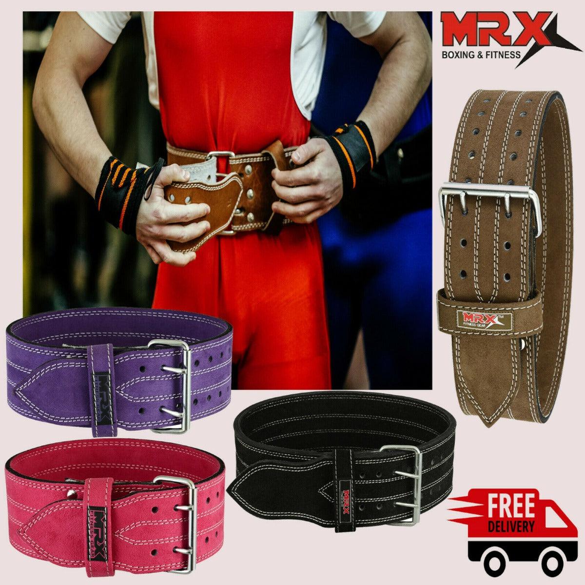 Powerlifting Leather Gym Belt 4 Inch 10mm Unisex Support