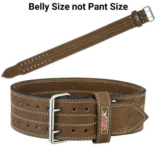 Powerlifting Leather Gym Belt 4 Inch 10mm Unisex Support