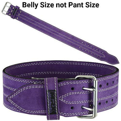 Powerlifting Leather Gym Belt 4 Inch 10mm Unisex Support