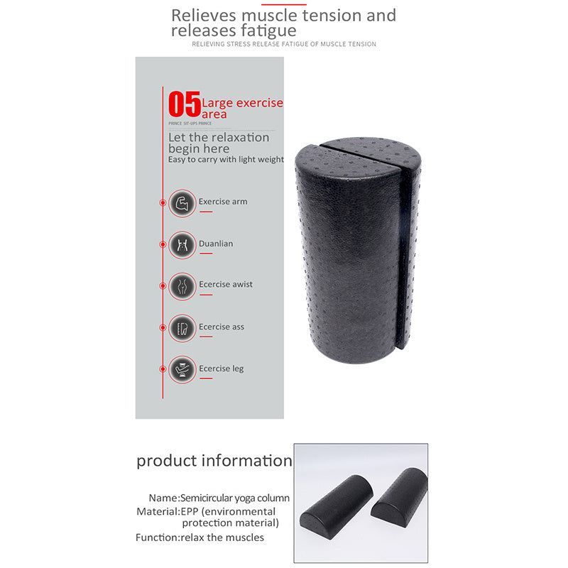 Yoga Foam Roller EPP Semi-Circular Muscle Massage Fitness Tool