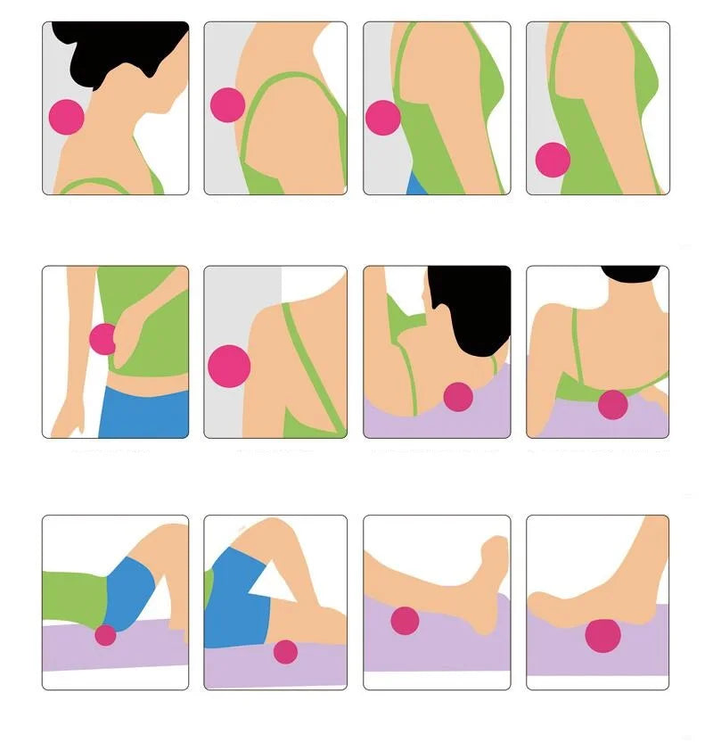 Massage Ball Set Peanut Fascia Trigger Point Therapy Tool