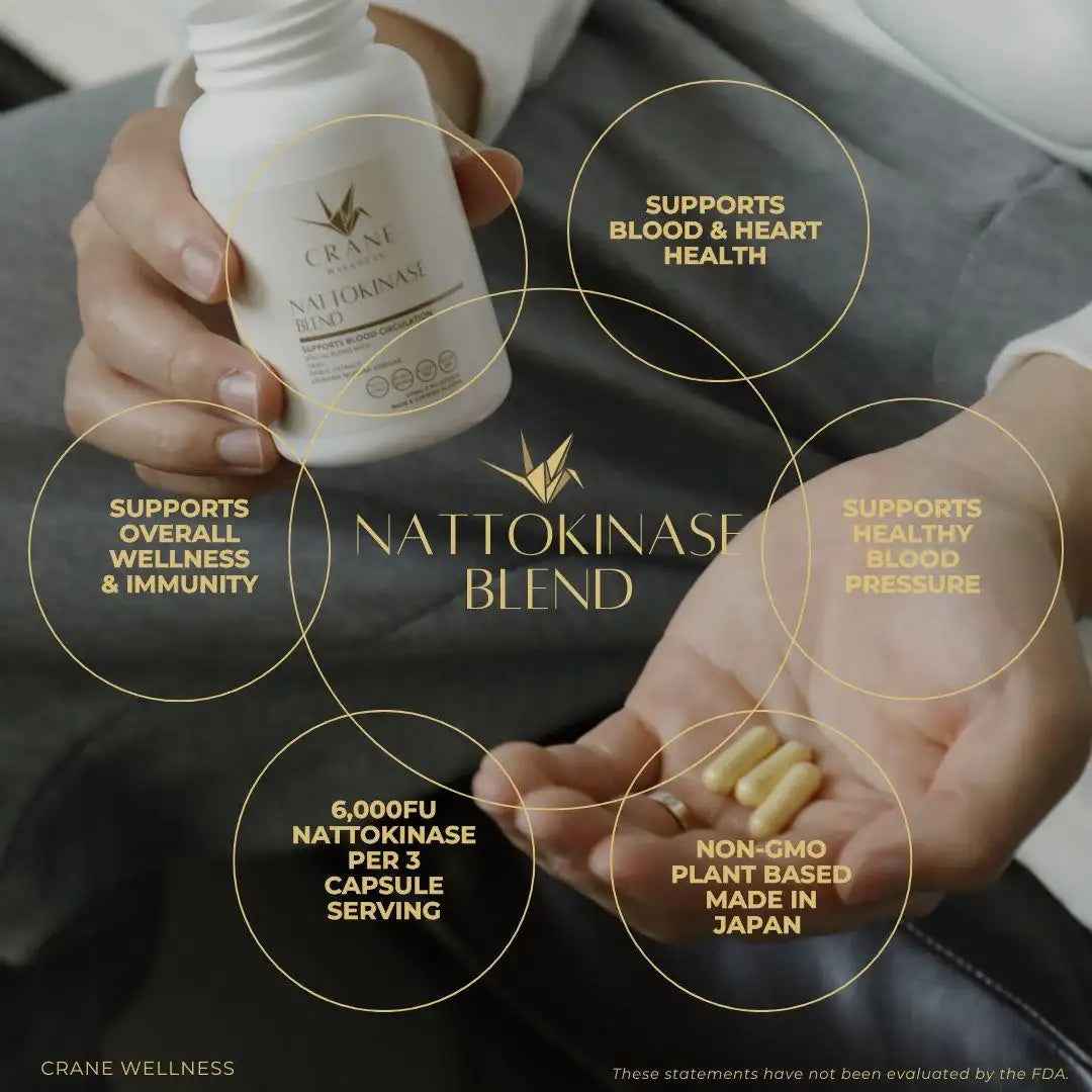 Nattokinase Blend 6000 FU Cardiovascular Support Heart Health Capsules