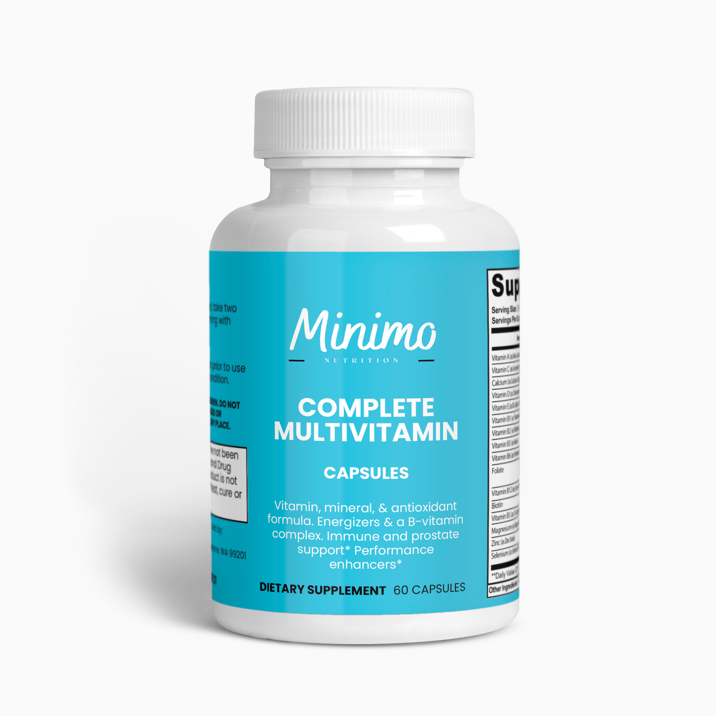 Complete Multivitamin Immunity Boost 60 Count Daily Health Support