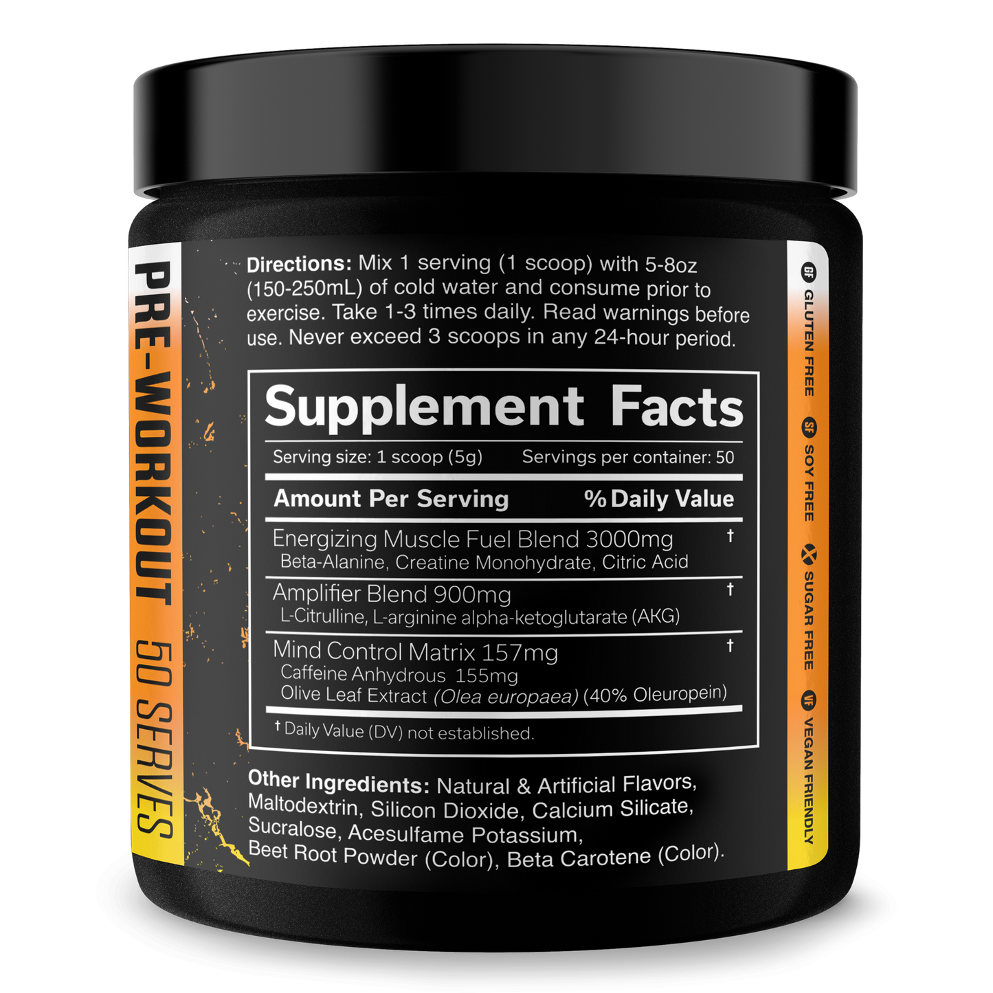 The Curse Pre Workout Energy Focus Strength Performance Booster