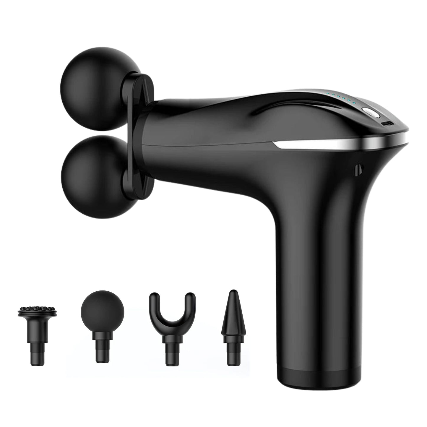 Dual Head Massage Gun Handheld Deep Tissue Muscle Recovery Massager