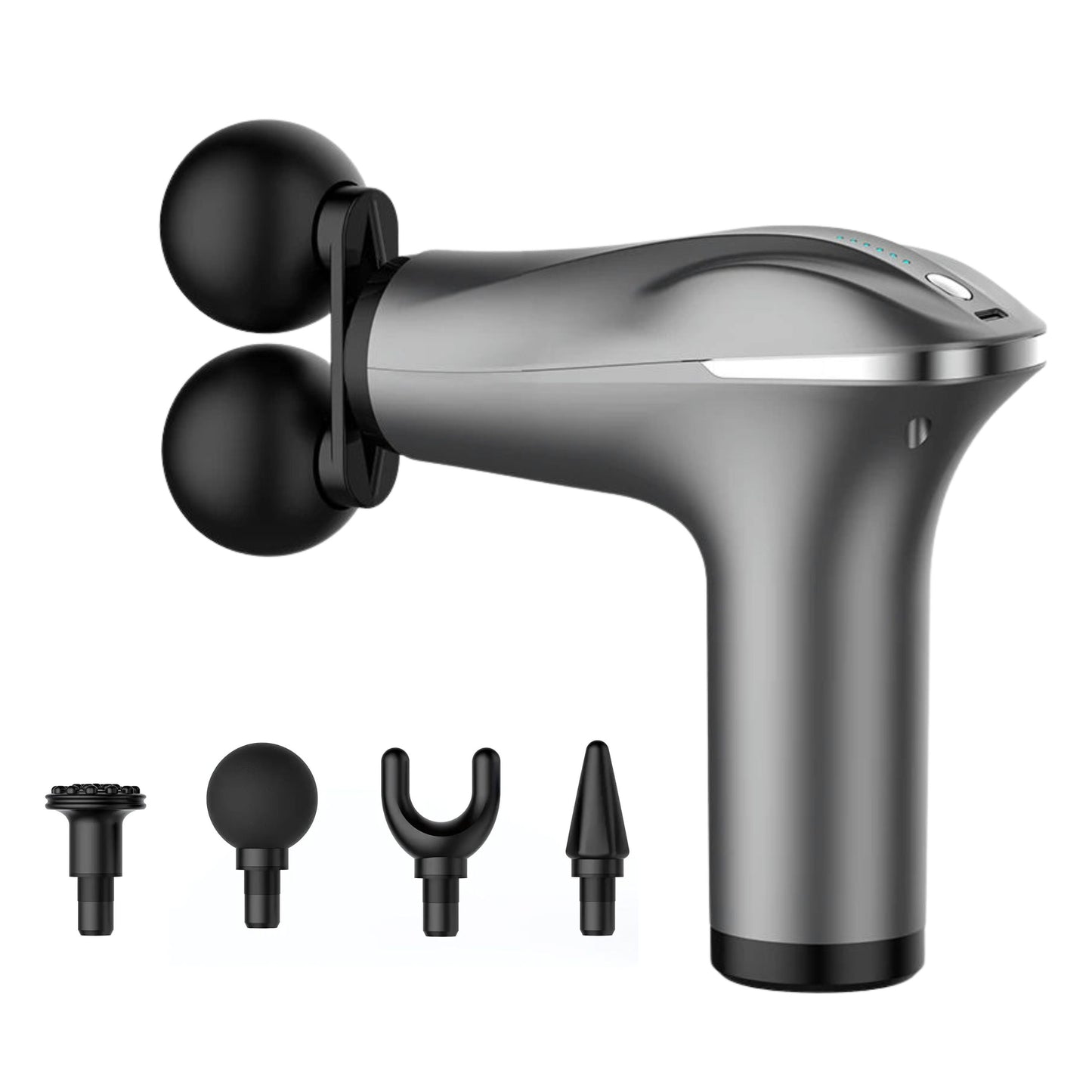 Dual Head Massage Gun Handheld Deep Tissue Muscle Recovery Massager