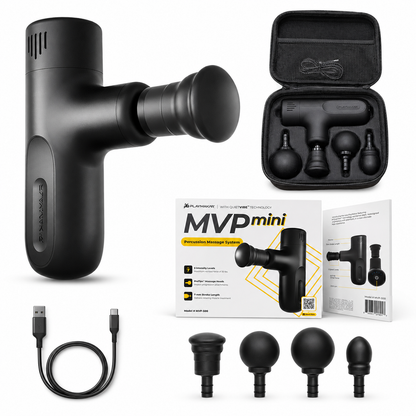 mini Percussion Massage System Vibration Silicone Heads Impact Control Device