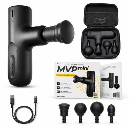 mini Percussion Massage System Vibration Silicone Heads Impact Control Device
