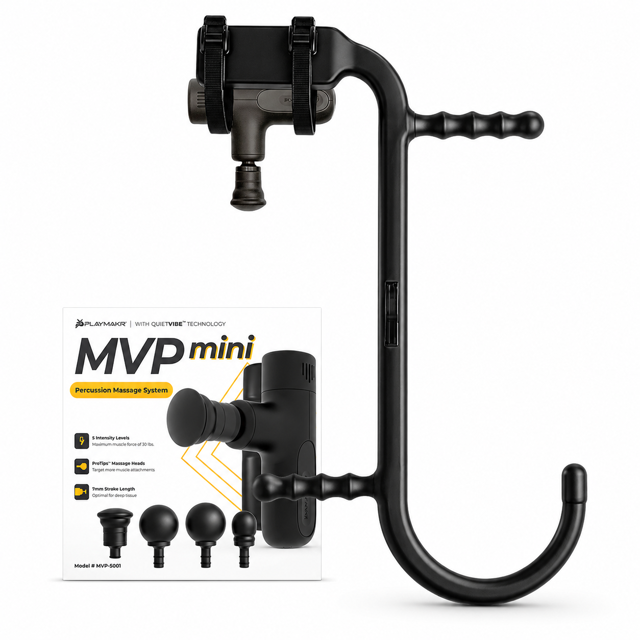 mini Percussion Massage System Vibration Silicone Heads Impact Control Device