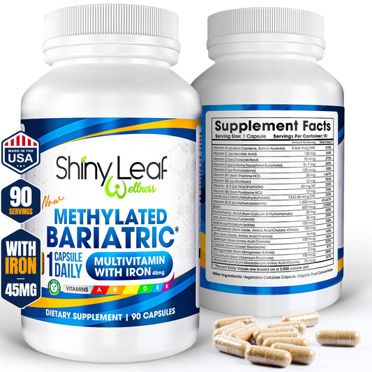 Methylated Bariatric Multivitamin with 45mg Iron One Daily Capsule