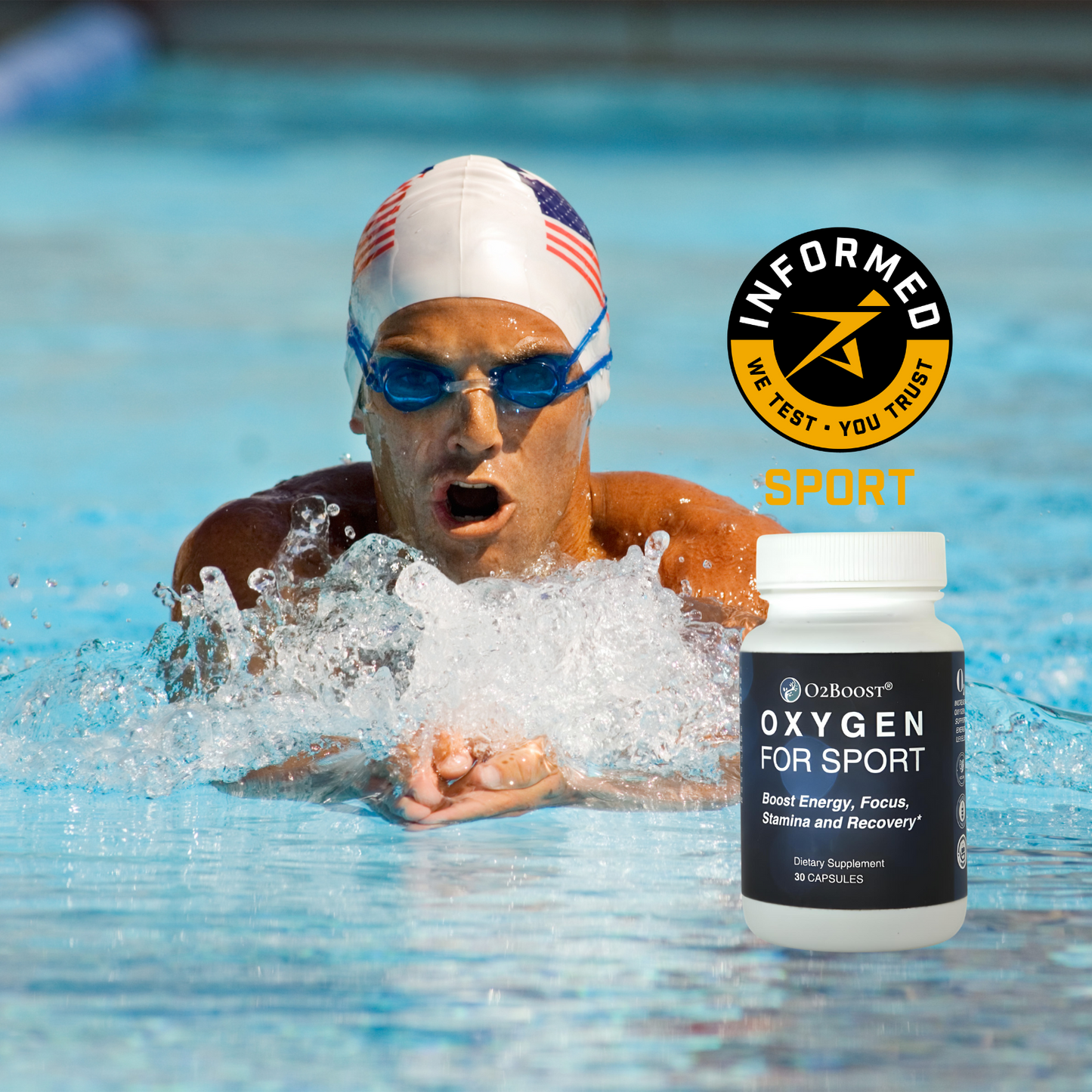 Oxygen Sport Supplement Energy Performance Endurance Fitness Support