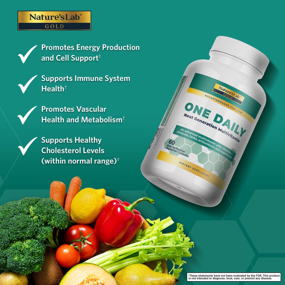 Nature’s Lab Gold One Daily Multivitamin Complete Nutrition Formula