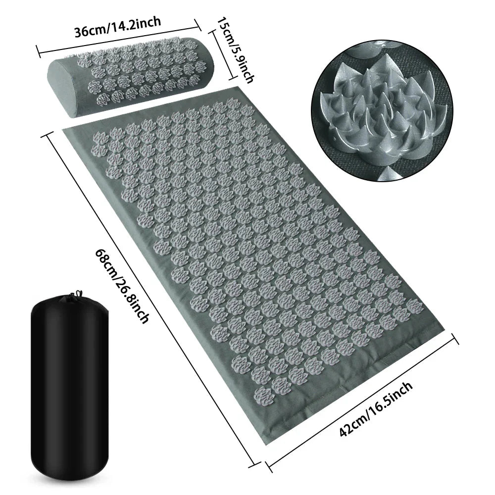 Acupressure Yoga Mat Kuznetsov Spiked Cushion Pain Relief Therapy
