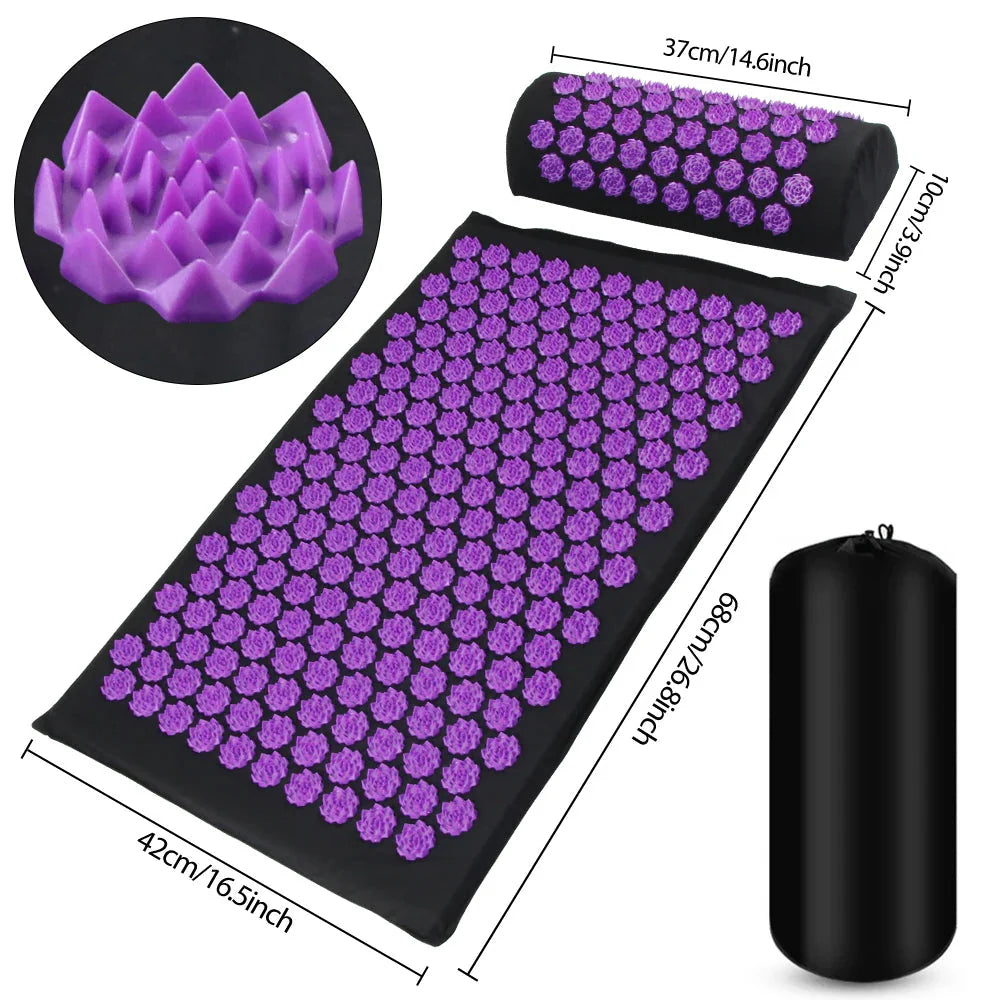 Acupressure Yoga Mat Kuznetsov Spiked Cushion Pain Relief Therapy
