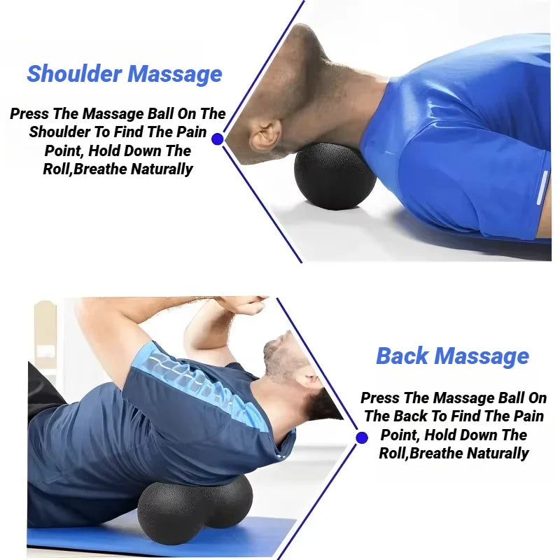 Yoga Peanut Massage Ball Set Fascia Muscle Release Therapy Kit