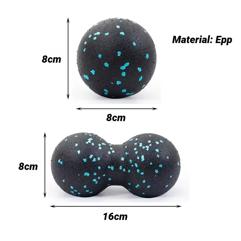 Yoga Peanut Massage Ball Set Fascia Muscle Release Therapy Kit