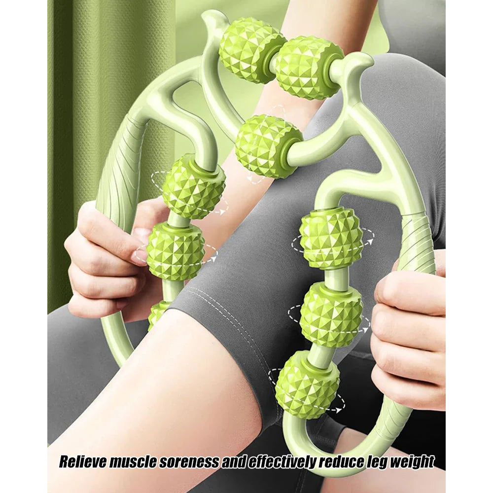 Handheld Massage Roller for Neck Legs Deep Tissue Relief Tool