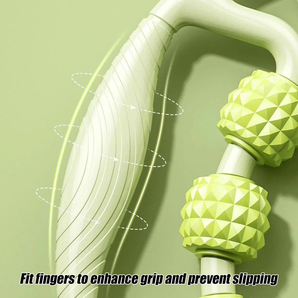 Handheld Massage Roller for Neck Legs Deep Tissue Relief Tool