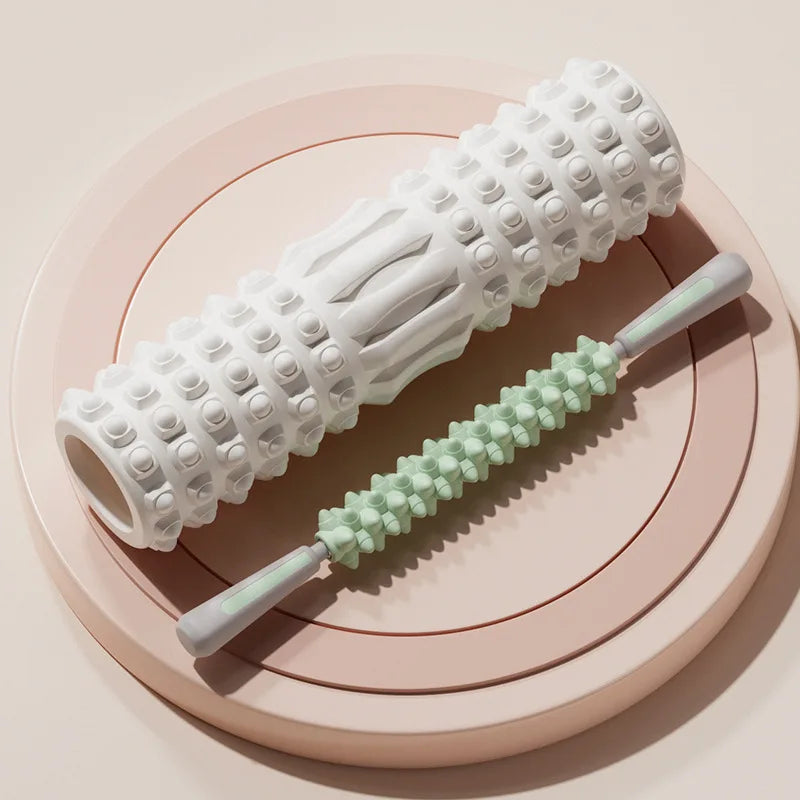 MuscleFlex Foam Roller Stretch Recovery Portable Fitness Massage Tool