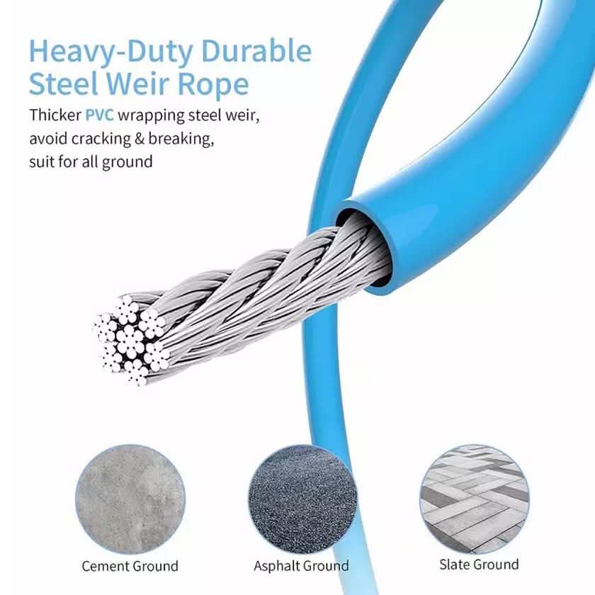 Cordless Weighted Jump Rope Smart Digital Skipping Rope Counter