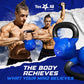 Vinyl Coated Cast Iron Kettlebell 5–100LB Home Strength Training