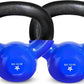 Vinyl Coated Cast Iron Kettlebell 5–100LB Home Strength Training