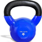 Vinyl Coated Cast Iron Kettlebell 5–100LB Home Strength Training