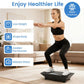 Black Full Body Vibration Plate Exercise Machine, 10 Adjustable Speed Levels with Remote Control & Music Function, 440LBS Weight Capacity