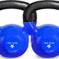 Vinyl Coated Cast Iron Kettlebell 5–100LB Home Strength Training