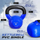 Vinyl Coated Cast Iron Kettlebell 5–100LB Home Strength Training