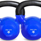 Vinyl Coated Cast Iron Kettlebell 5–100LB Home Strength Training