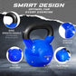 Vinyl Coated Cast Iron Kettlebell 5–100LB Home Strength Training