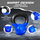 Vinyl Coated Cast Iron Kettlebell 5–100LB Home Strength Training