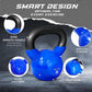 Vinyl Coated Cast Iron Kettlebell 5–100LB Home Strength Training