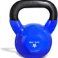 Vinyl Coated Cast Iron Kettlebell 5–100LB Home Strength Training