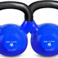 Vinyl Coated Cast Iron Kettlebell 5–100LB Home Strength Training