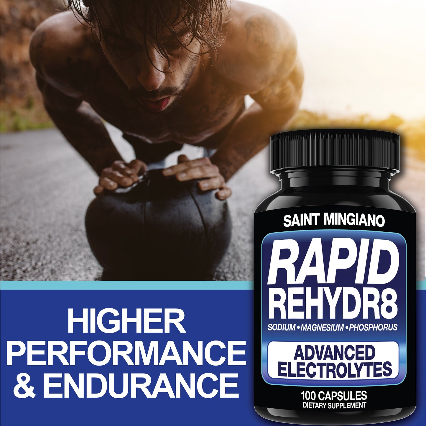 Rapid Rehydr8 Electrolyte Capsules Cramp Prevention Muscle Recovery Support