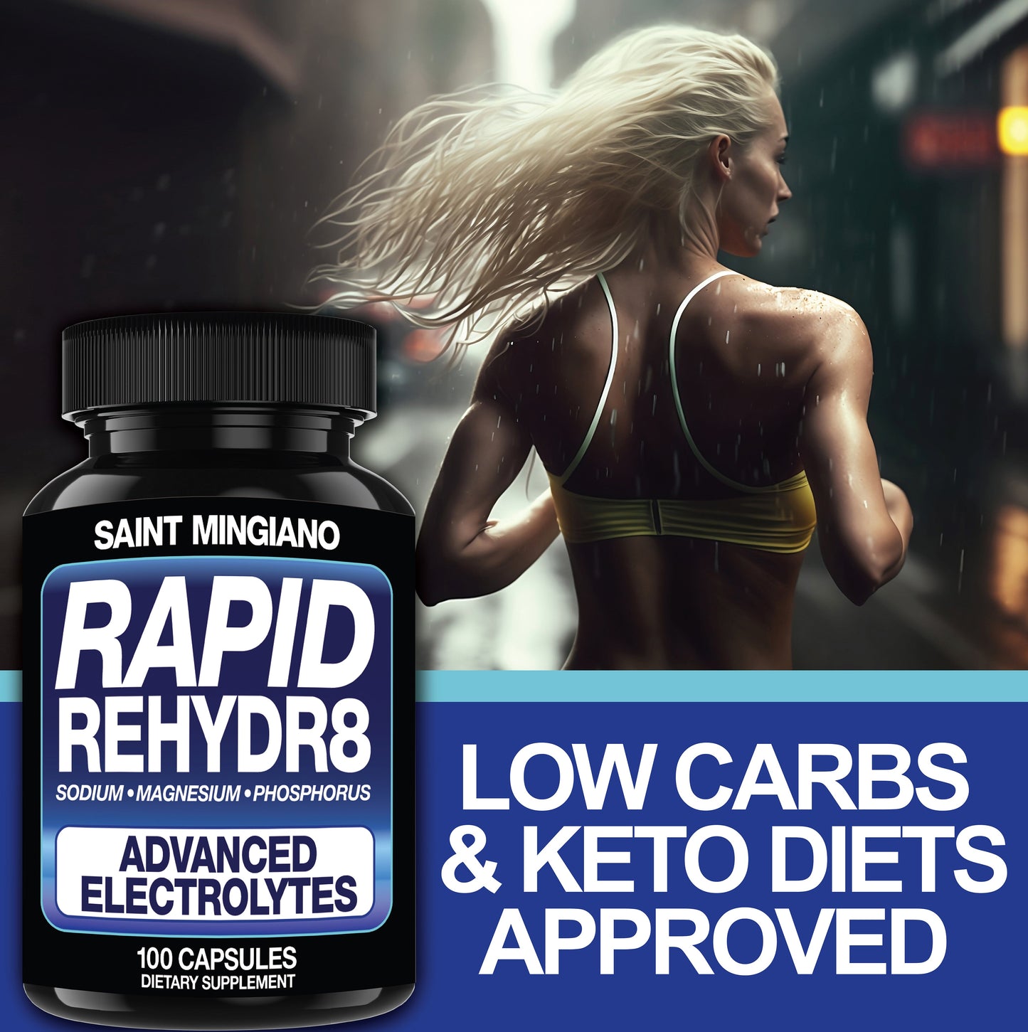 Rapid Rehydr8 Electrolyte Capsules Cramp Prevention Muscle Recovery Support