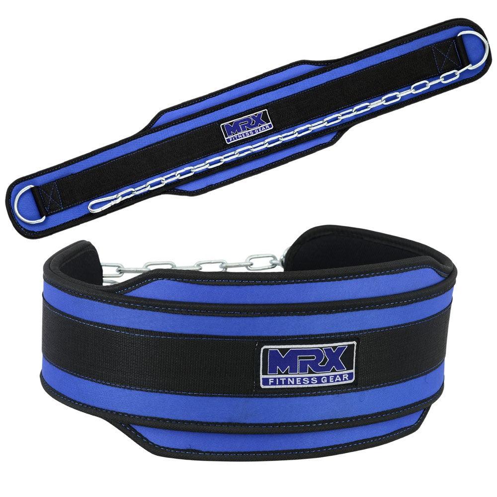 Nylon Dip Belt with Metal Chain Weight Lifting Gym