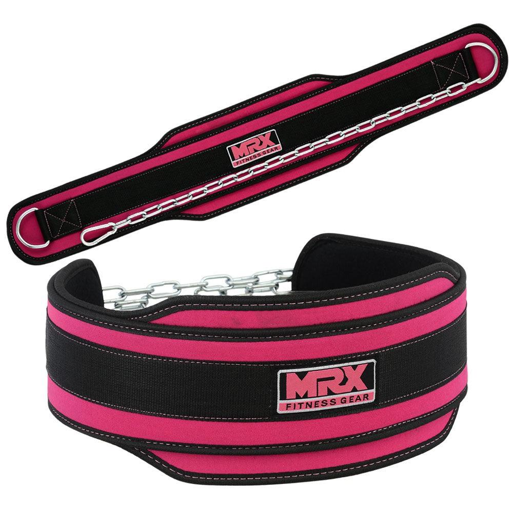 Nylon Dip Belt with Metal Chain Weight Lifting Gym