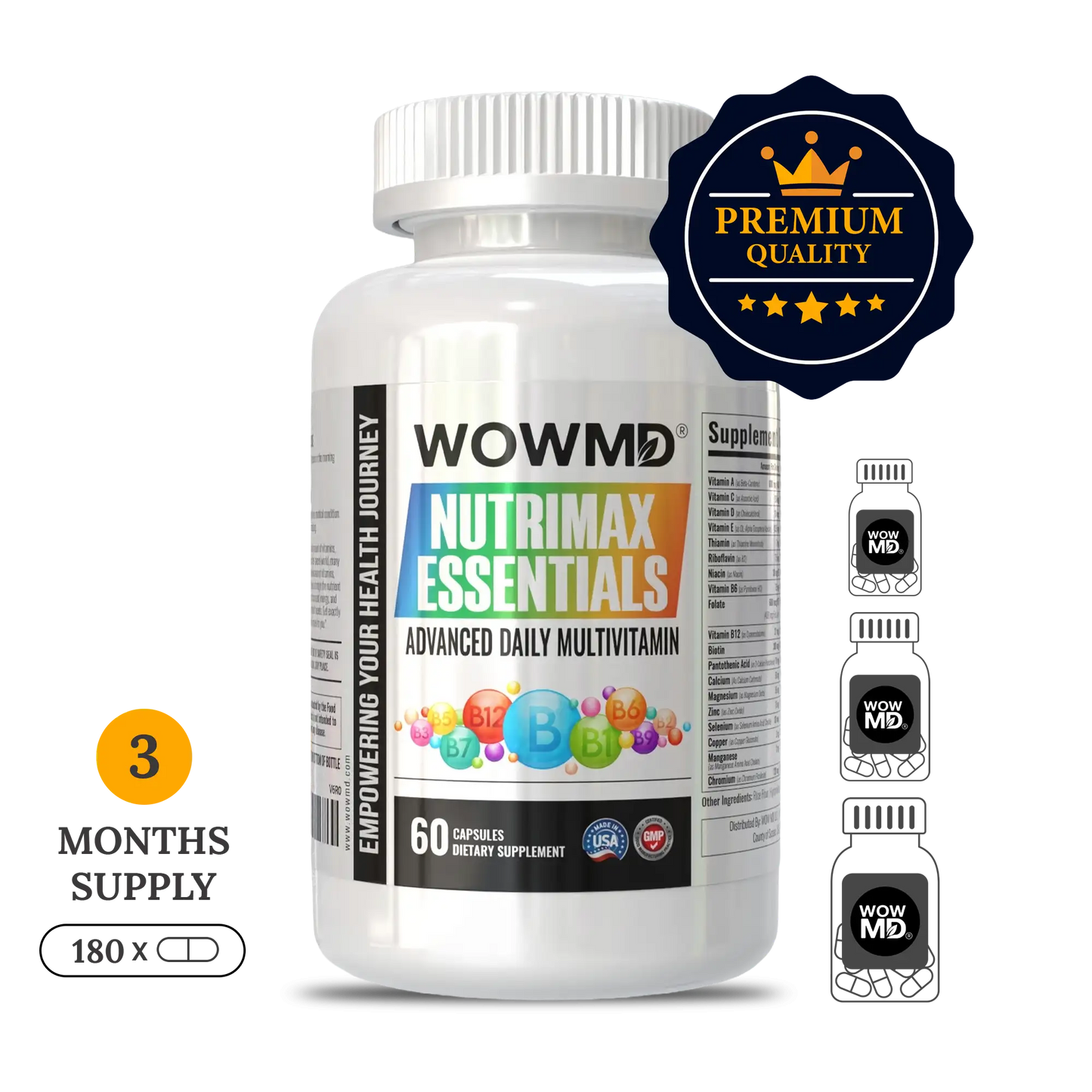 NutriMax Essentials Advanced Daily Multivitamin Health Wellness Support Formula