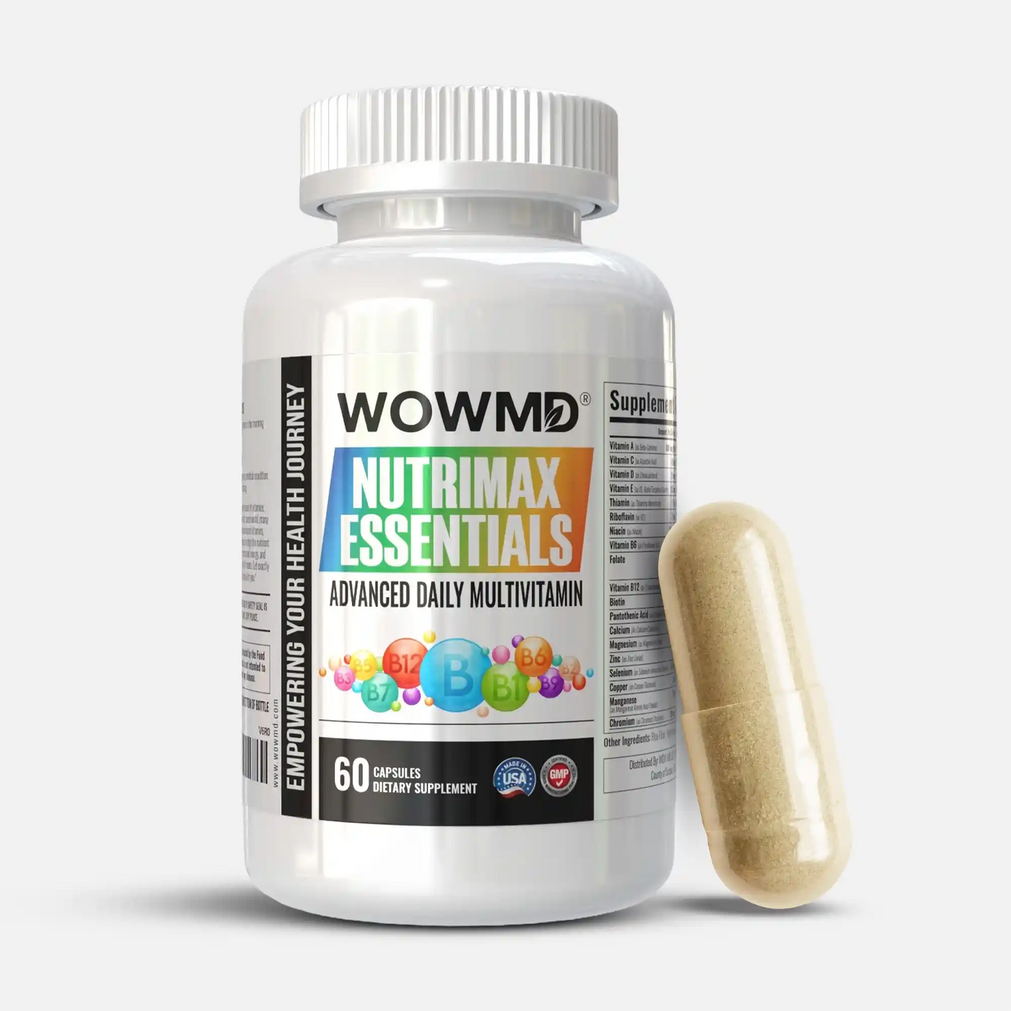 NutriMax Essentials Advanced Daily Multivitamin Health Wellness Support Formula