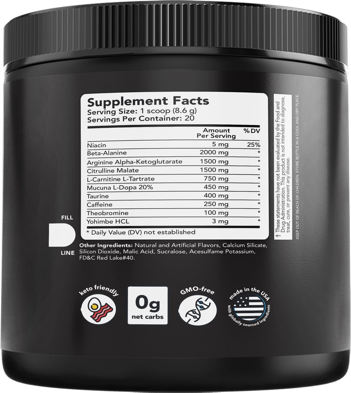 Pre Workout Watermelon Flavor Energy Focus Performance Booster