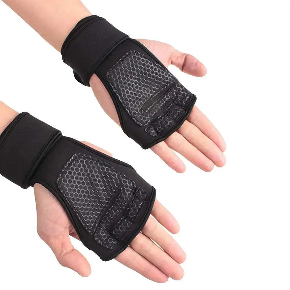 Unisex Weight Lifting Training Gloves Wrist Palm Protection Gym