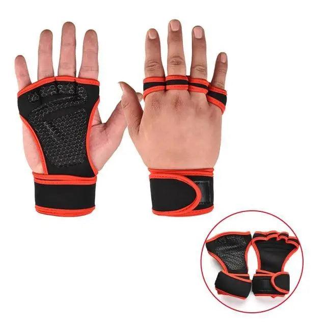 Unisex Weight Lifting Training Gloves Wrist Palm Protection Gym